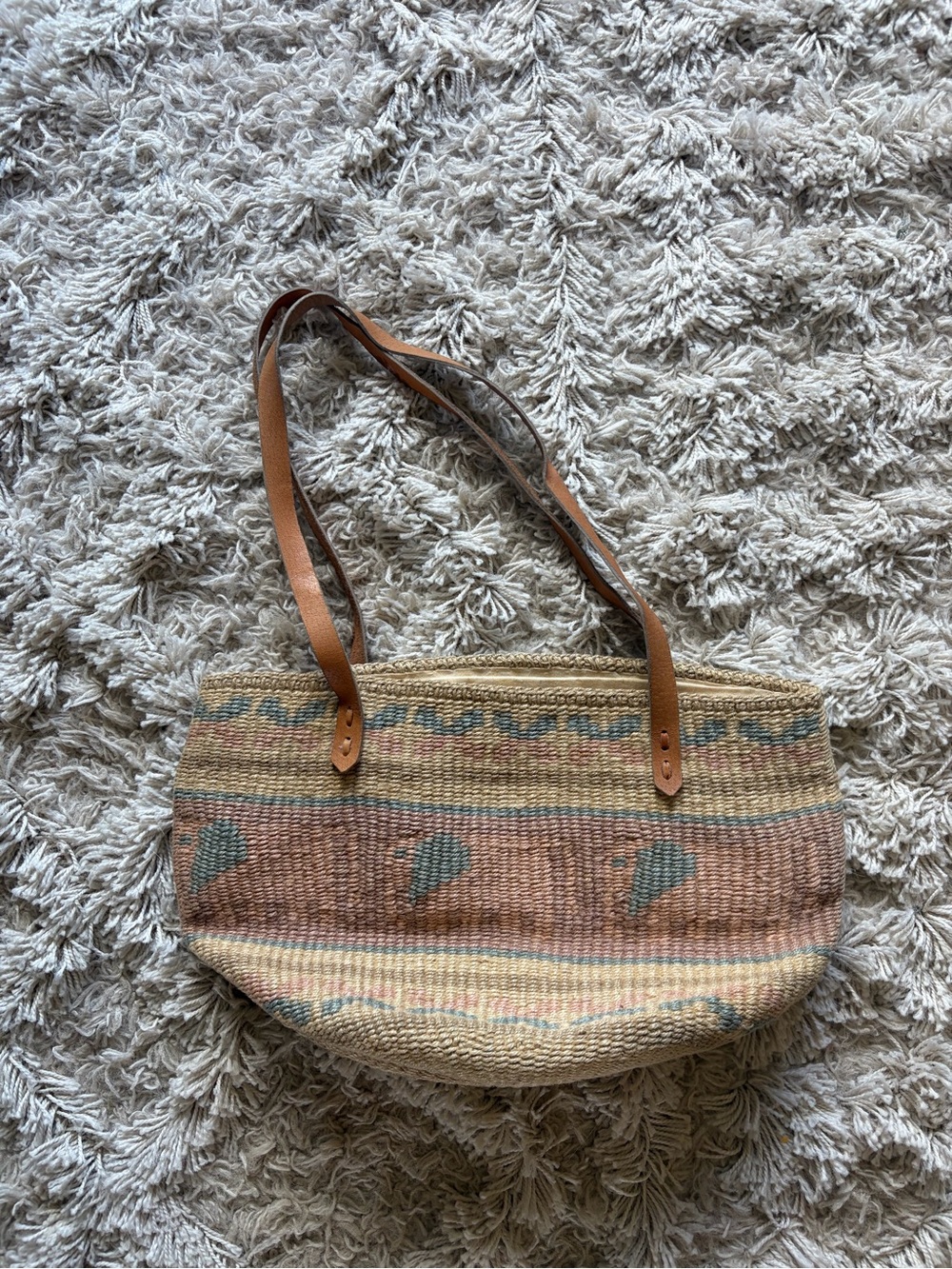 Vintage Woven Market Tote